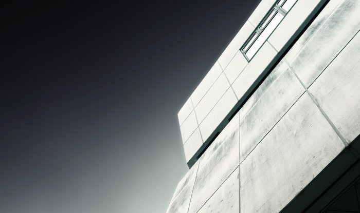Minimalist architecture photography of a modern building