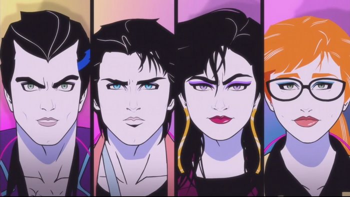Four characters from Moonbeam City