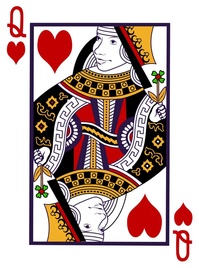Queen of Hearts playing card