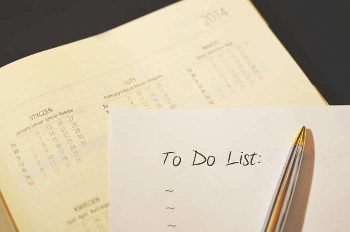 To Do List with 2014 Calendar and Pen