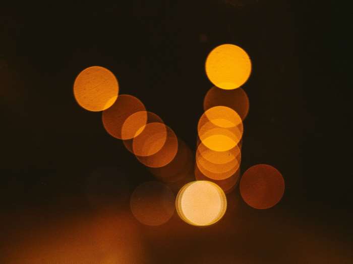Bokeh lights at night 4K