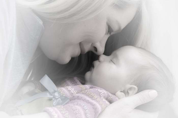 Mother and Newborn Baby Portrait 4K