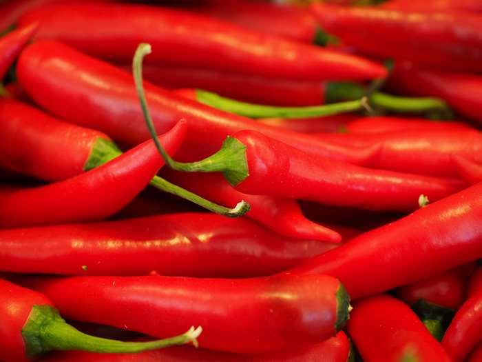 Red chili peppers