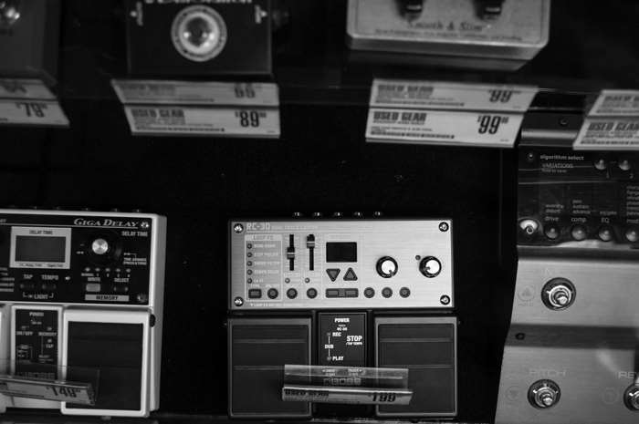 Boss Giga Delay and RC-30 guitar pedals