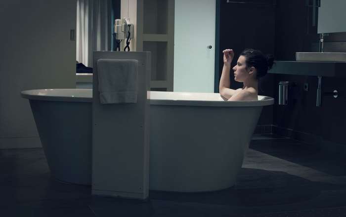 Woman in bathtub 4K
