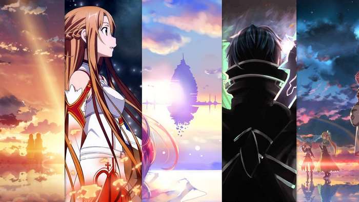 Asuna and Kirito from Sword Art Online