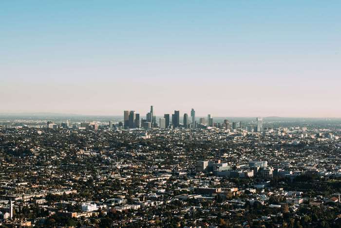 Los Angeles cityscape with downtown skyline