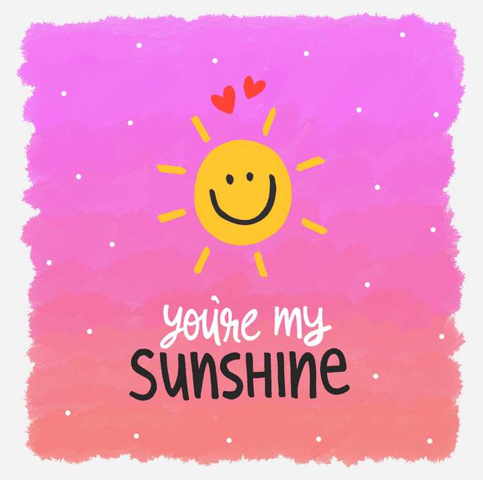 You're My Sunshine illustration