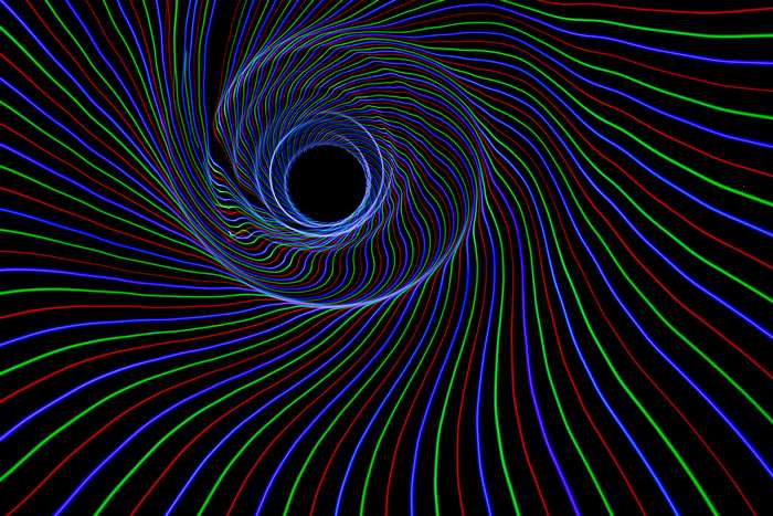 Light painting tunnel 4K