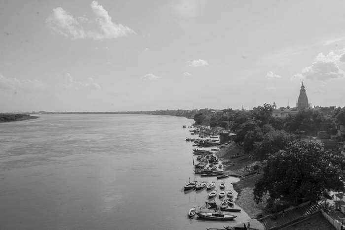 Ganga River in Varanasi, India 4K
