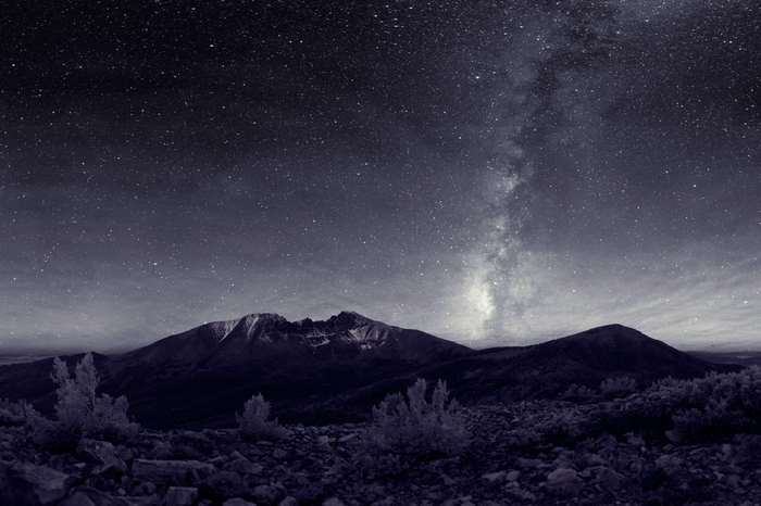 Milky Way over Wheeler Peak in Great Basin National Park