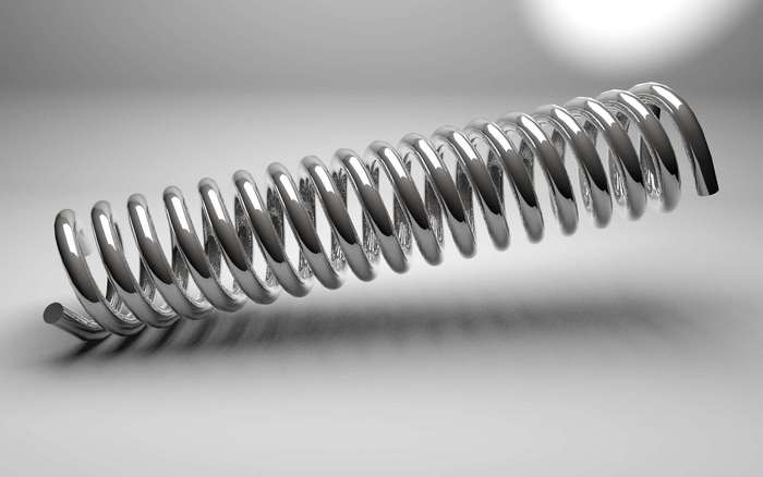 Shiny Metal Coil Spring