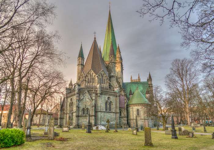 Nidaros Cathedral in Trondheim, Norway