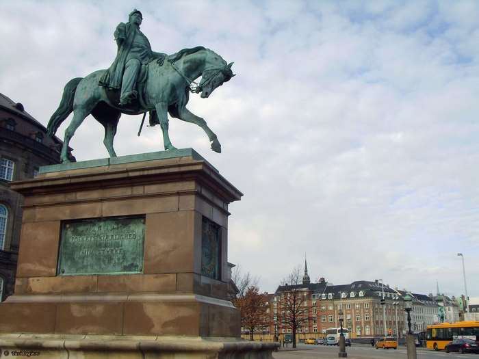 Equestrian statue of Frederick VII in Copenhagen, Denmark
