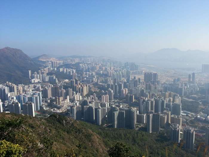Hong Kong cityscape from Lion Rock