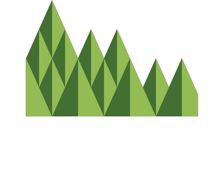 Geometric green forest design
