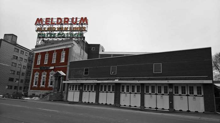Meldrum Allied Van Lines garage in Montreal