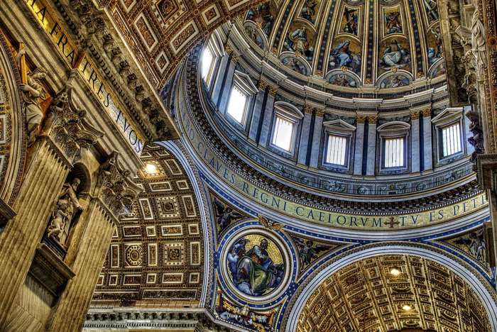 Interior of St. Peter's Basilica Dome