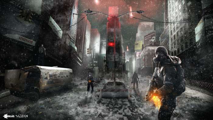 Post-apocalyptic city scene from The Division 4K