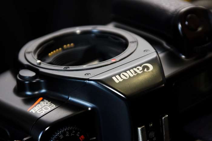 Canon EOS Rebel analog camera close-up