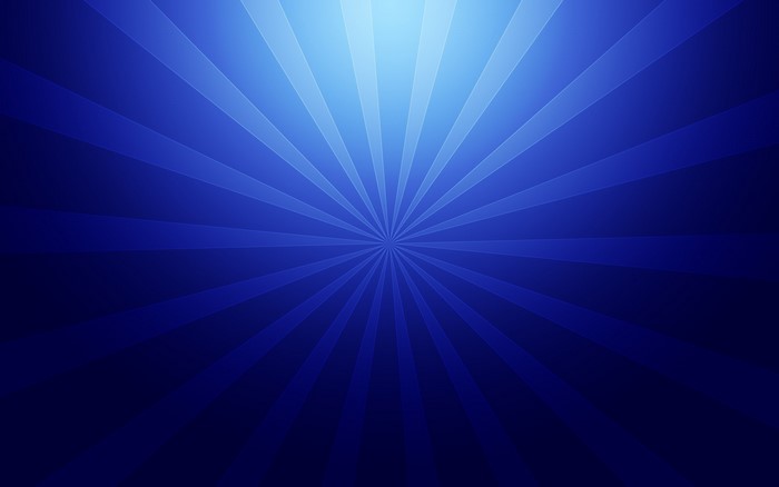 Abstract blue rays radiating from center