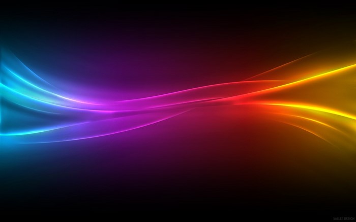 Vibrant Wavy Colorful Flashing Lines