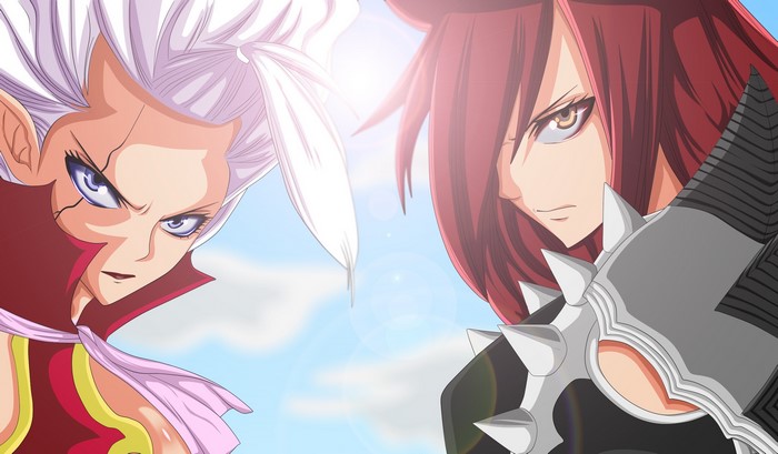 Erza Scarlet and Mirajane Strauss from Fairy Tail