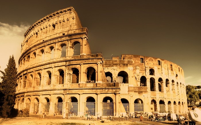 The Colosseum in Rome, Italy