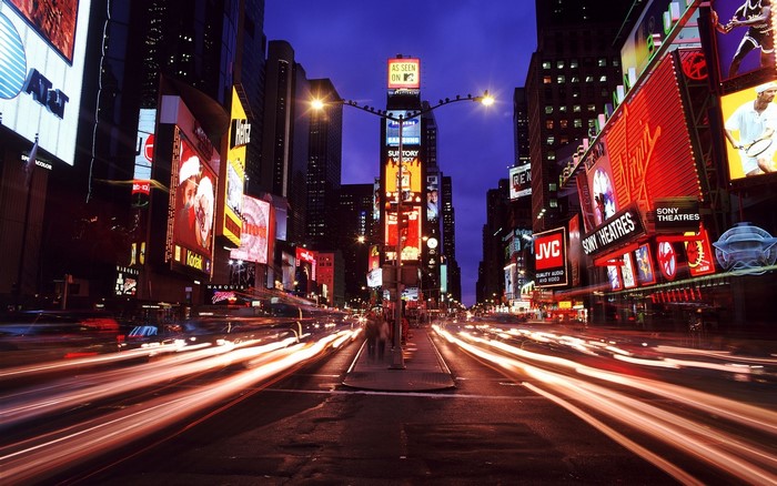 Times Square at Night, New York City