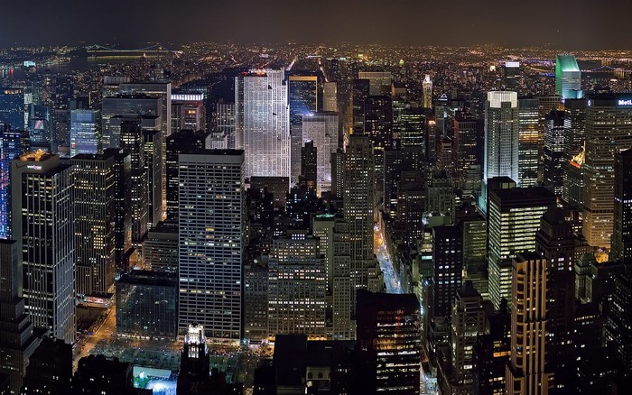 New York City Skyline at Night