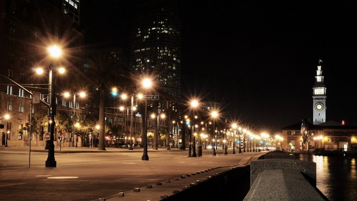 San Francisco Embarcadero at Night