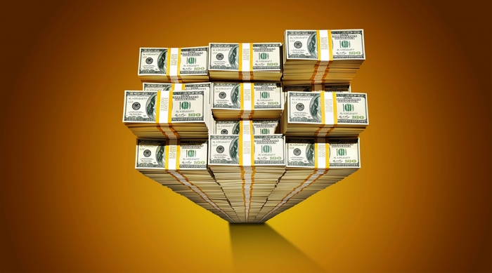 Stacks of US Dollar Bills