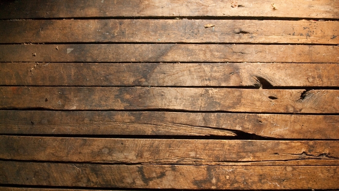 Weathered wooden planks texture