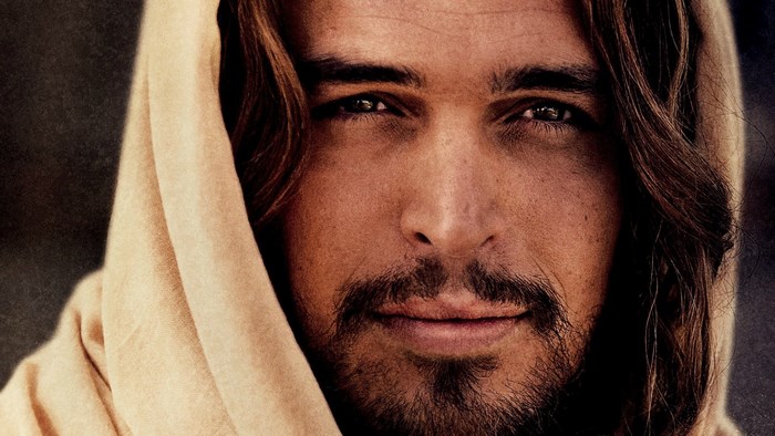 Jesus Christ portrait with tan cloth