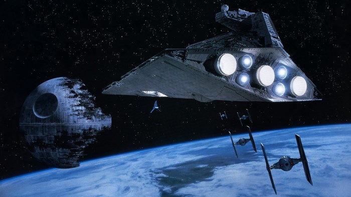 Star Wars Death Star and Star Destroyer