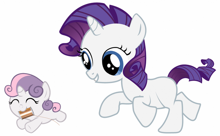 Rarity and Sweetie Belle from My Little Pony