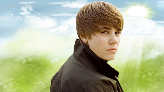 Justin Bieber Outdoor Portrait with Stylish Hair