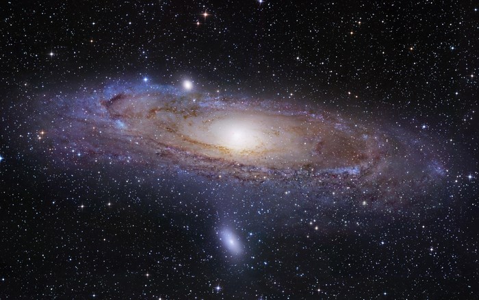 Andromeda Galaxy with satellite galaxy