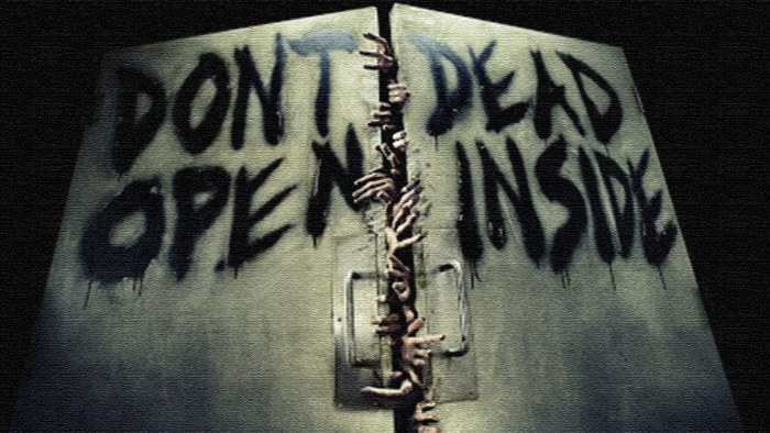 Don't Open Dead Inside zombie hands