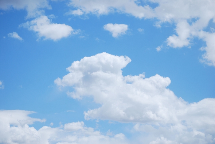 Blue Sky with White Clouds