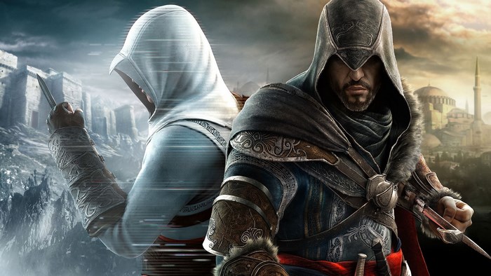 Ezio and Altair from Assassin's Creed