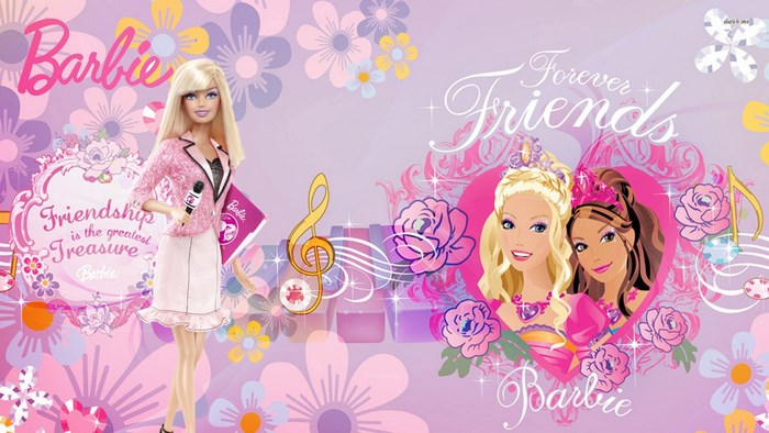 Barbie Forever Friends with Music and Flowers