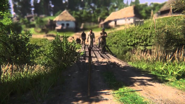Kingdom Come: Deliverance village bridge scene