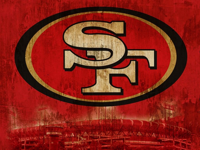 Vintage San Francisco 49ers Logo with Stadium