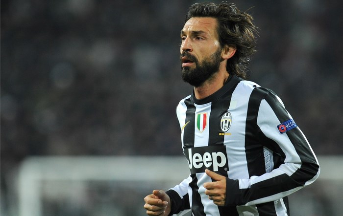 Andrea Pirlo playing for Juventus