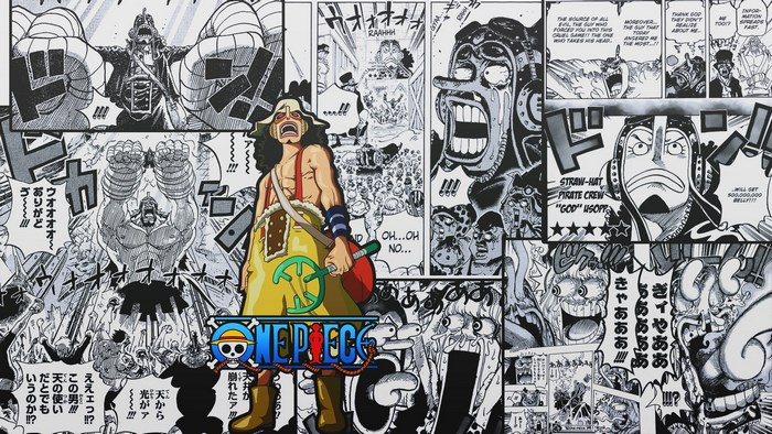 Usopp from One Piece Manga Collage