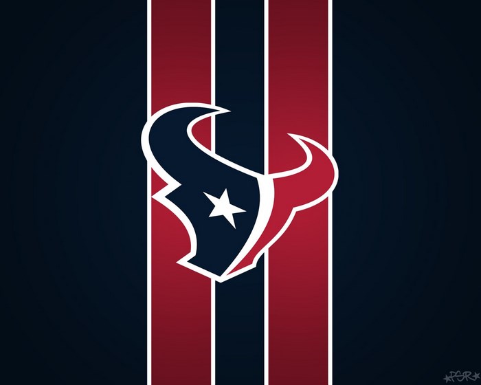 Houston Texans Logo on Striped Background