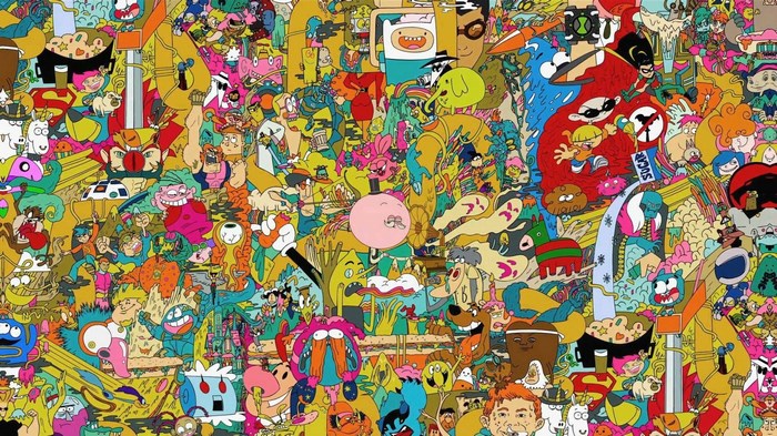 Cartoon Network characters collage