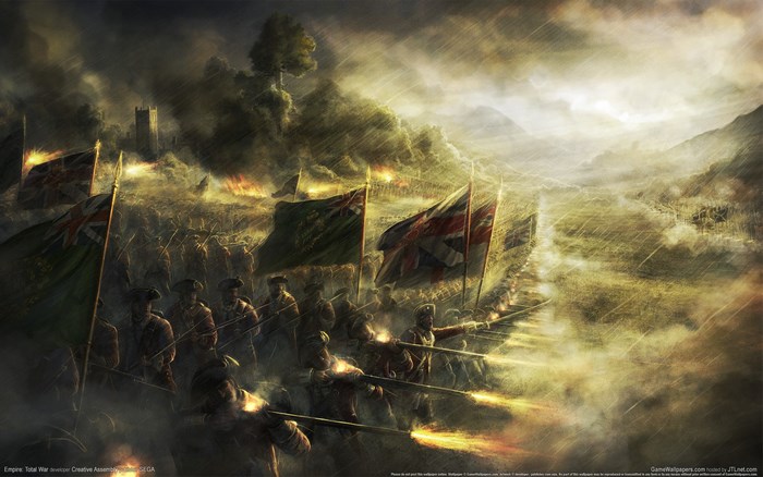 Empire: Total War soldiers in battle