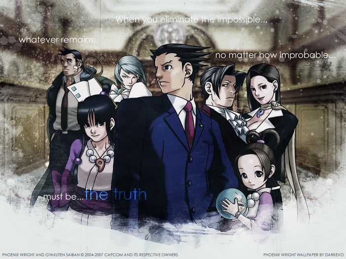 Phoenix Wright and Gyakuten Saiban characters